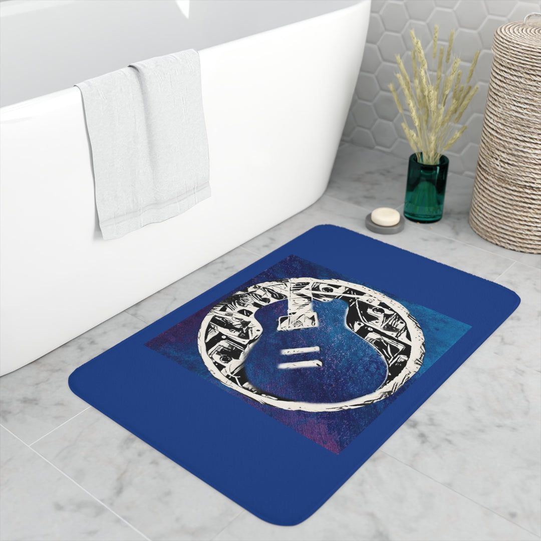 Guitar Galaxy Memory Foam Bath Mat