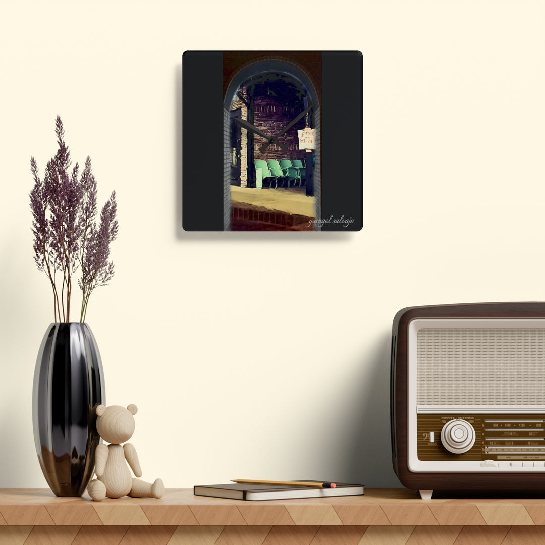 Waystation to Judgement Acrylic Wall Clock