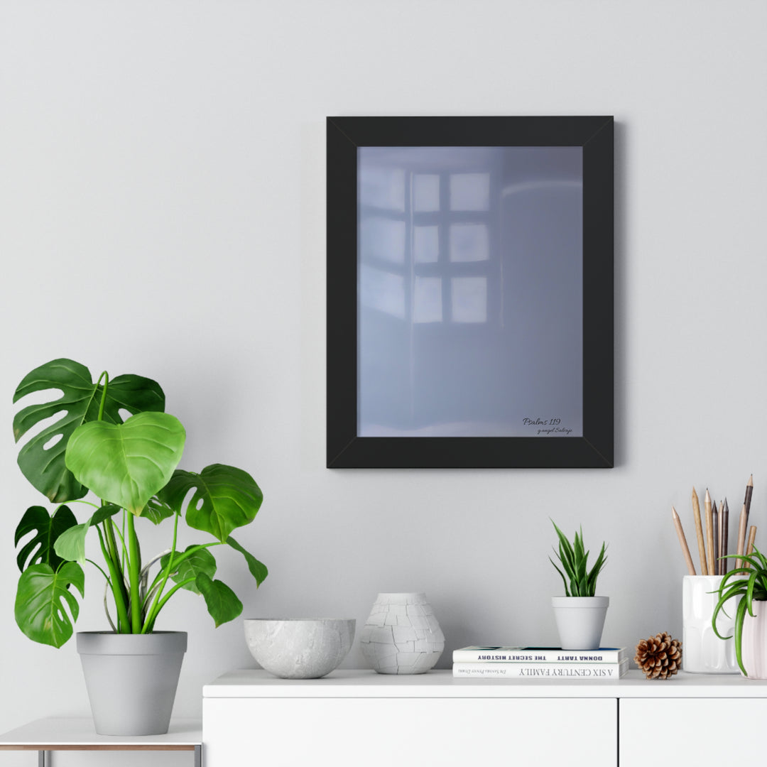 Psalms 119 Framed Vertical Poster