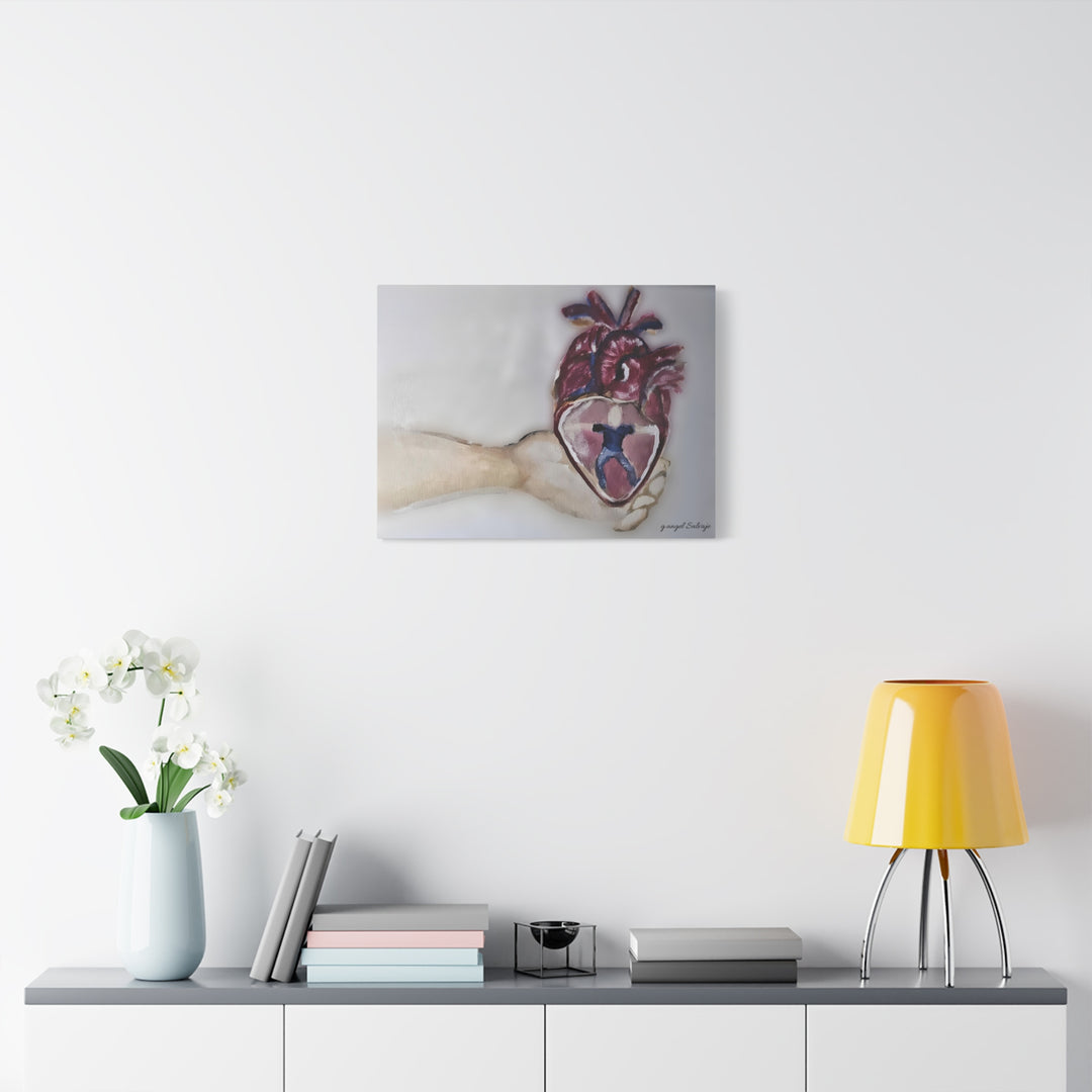 Canvas Print - Abiding Within:Extremely Whole Hearted Sleeves Painting by g angel Salvaje