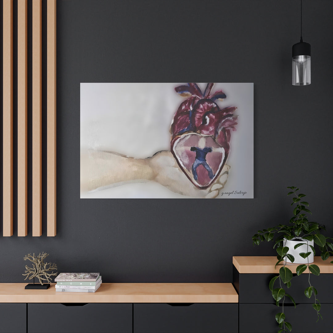 Canvas Print - Abiding Within:Extremely Whole Hearted Sleeves Painting by g angel Salvaje