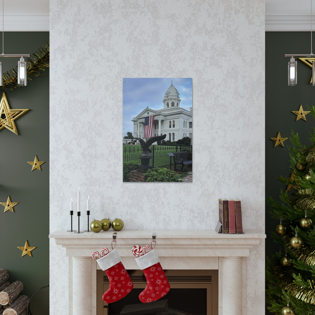 Colbert County Flag and Eagle Canvas Gallery Wraps