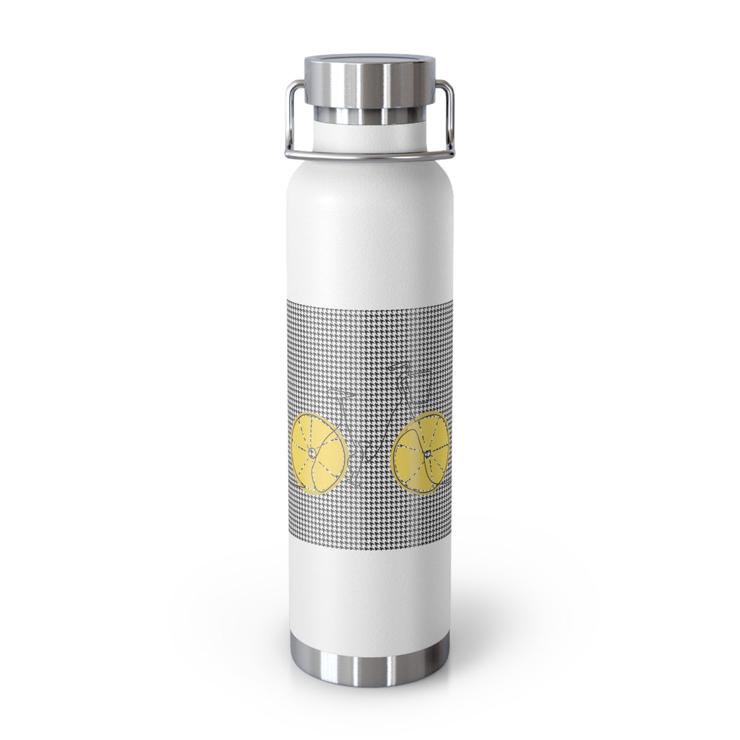 Lemon Keep'uh Pushin'  Copper Vacuum Insulated Bottle, 22oz