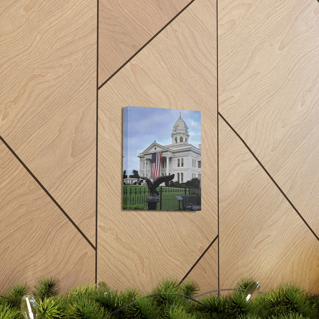 Colbert County Flag and Eagle Canvas Gallery Wraps