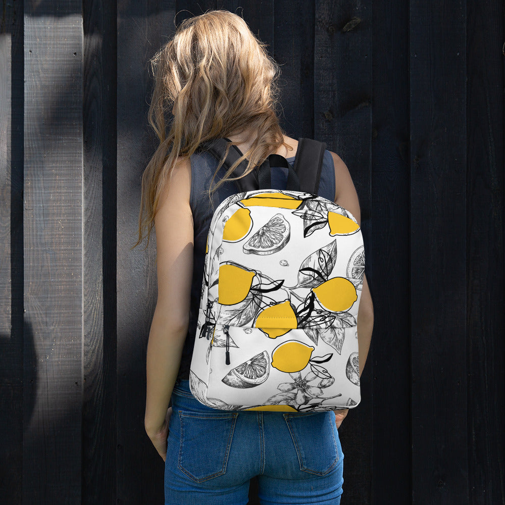 Squeeze the Day Lemon Backpack