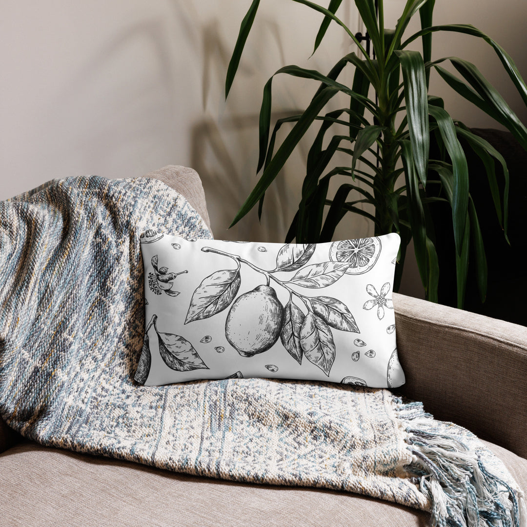 Lemon and Vines Pillow Case