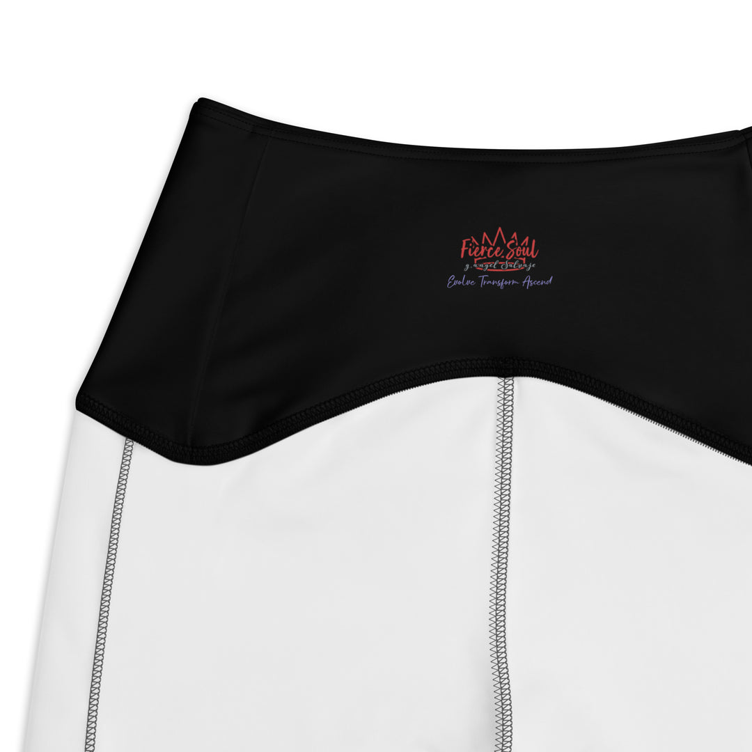Purple Bat Signal Crossover leggings with pockets