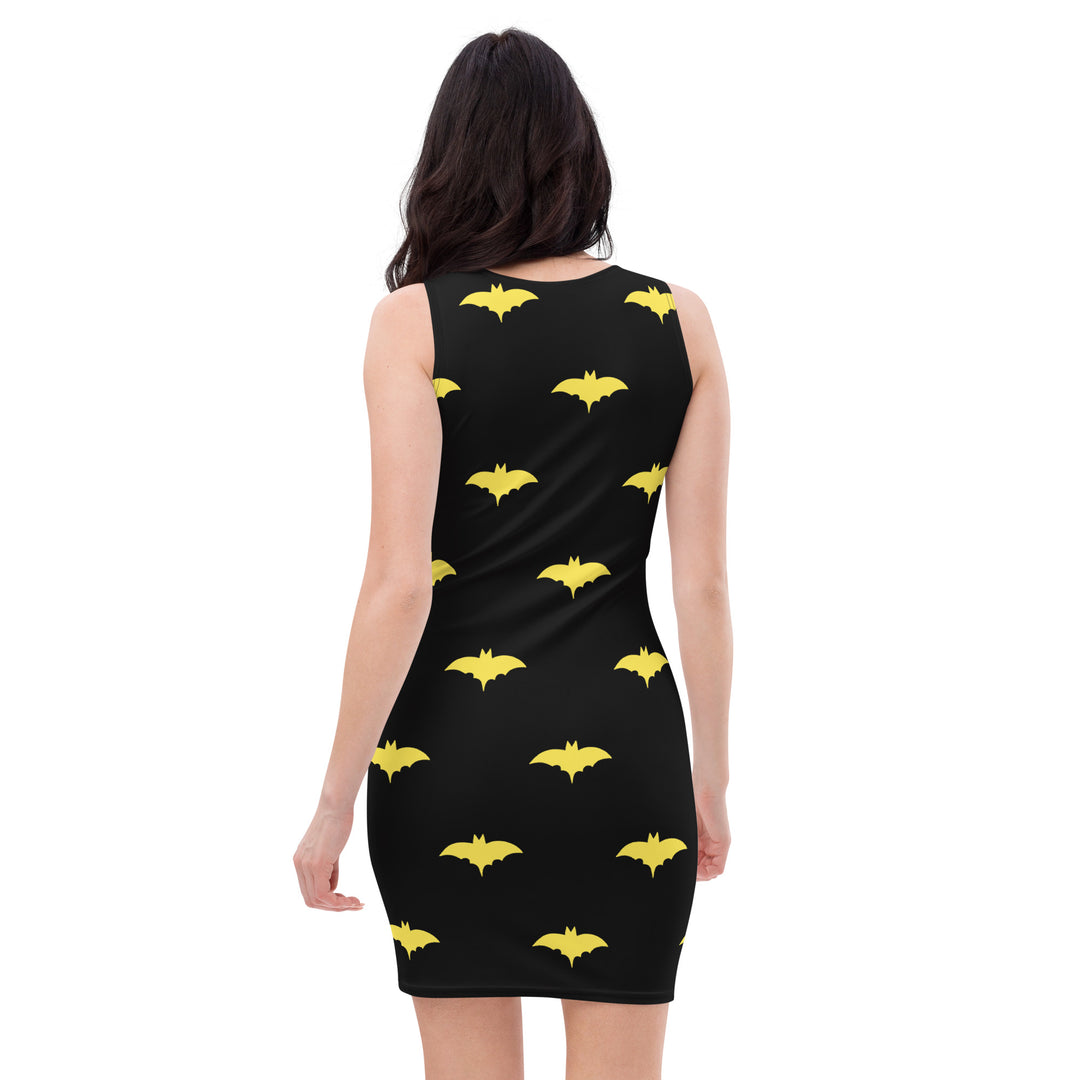 Yellow Flying Bat,  Bat Signal Sexy Dress