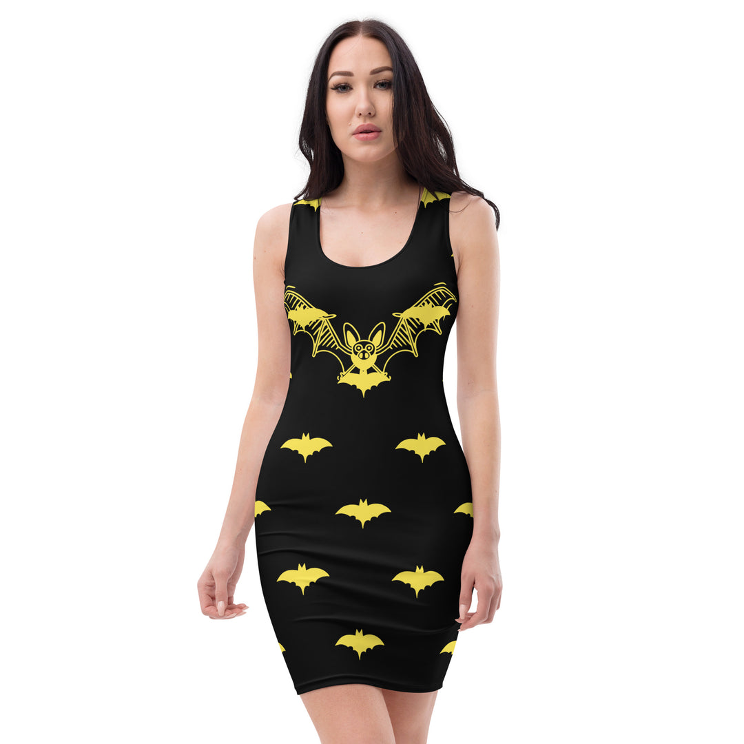 Yellow Flying Bat,  Bat Signal Sexy Dress