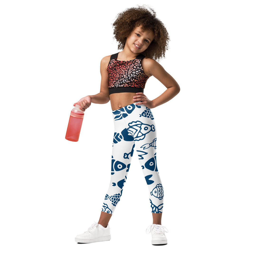 Fish in the Deep Water Kid's Leggings