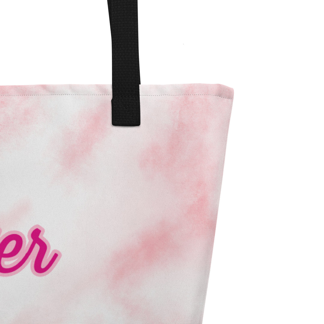Breast Cancer Fighter,  All-Over Print Large Tote Bag