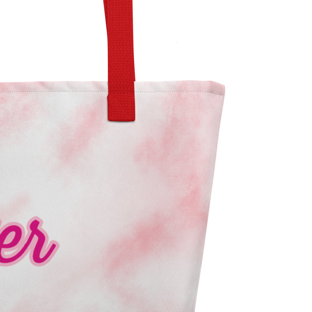 Breast Cancer Fighter,  All-Over Print Large Tote Bag