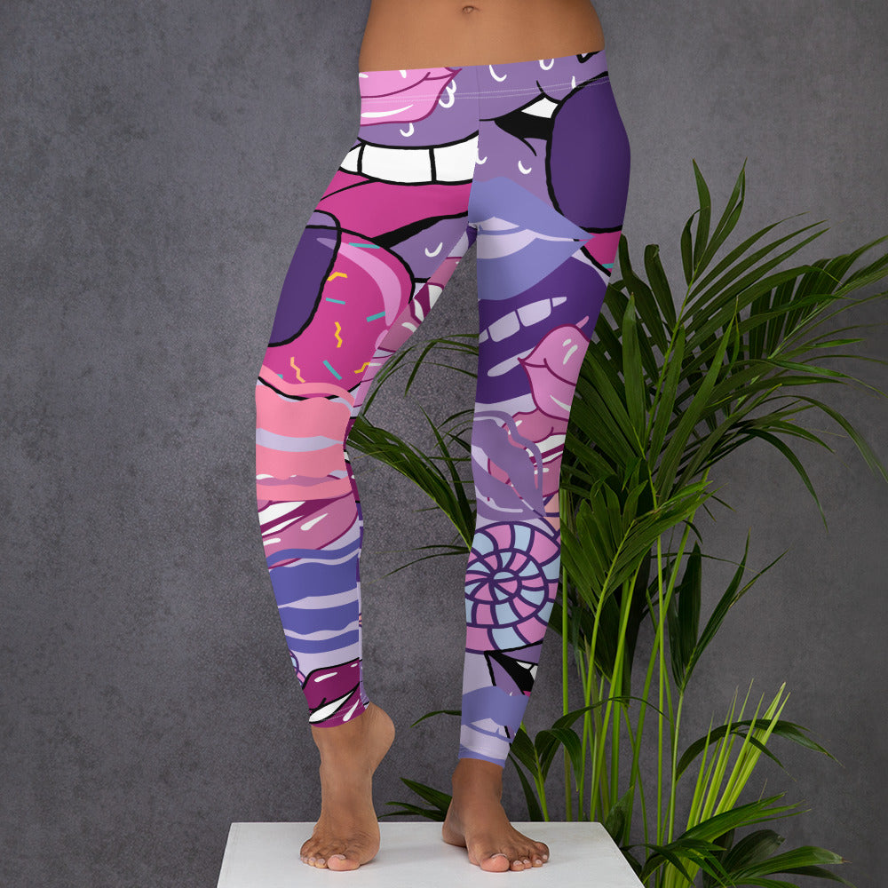 Electric Girl is All Lips and Hips, Leggings