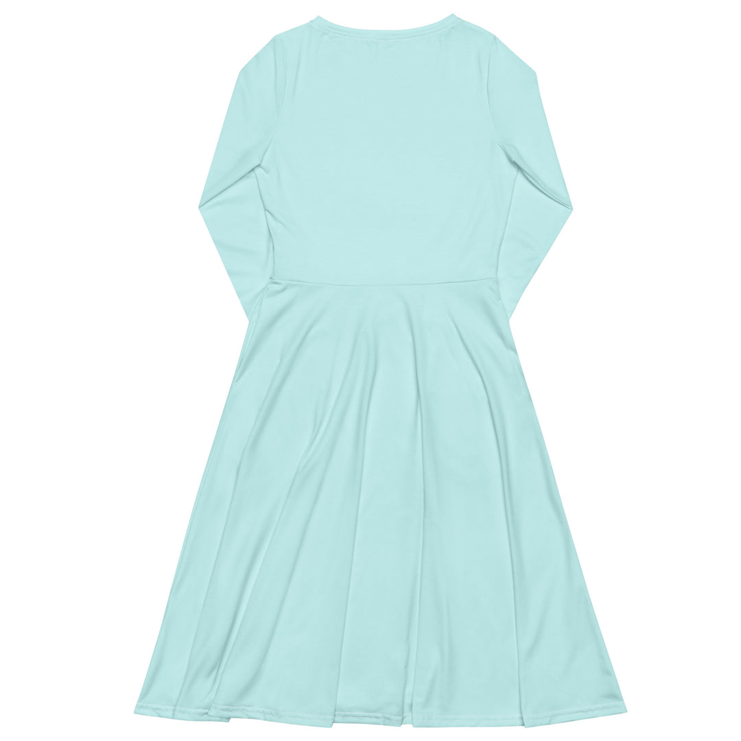 Mermaid Tail long sleeve midi dress with pockets