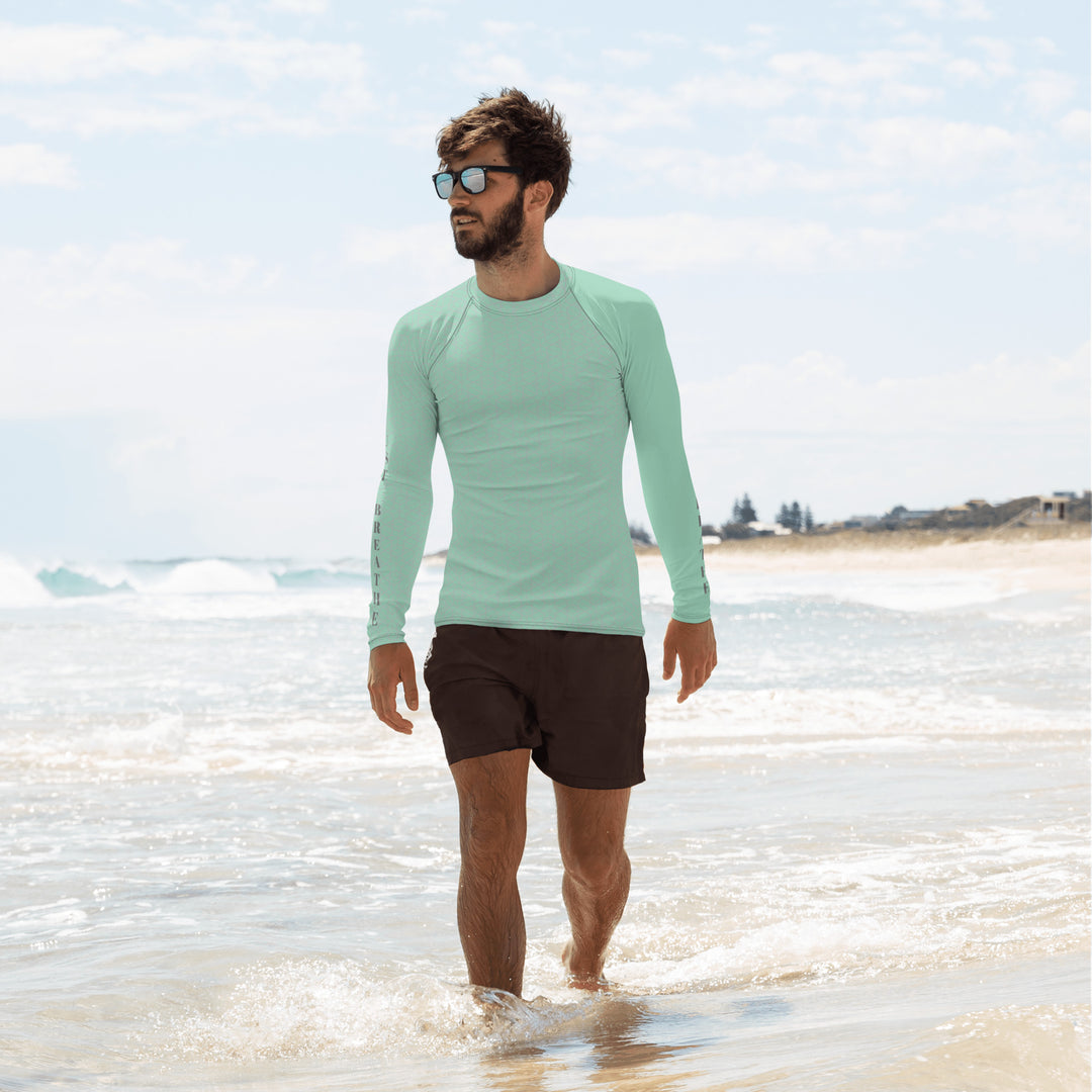 Surgical Green Just Breathe Men's Rash Guard