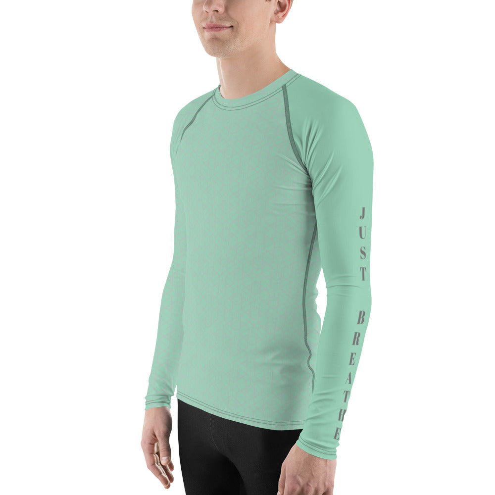 Surgical Green Just Breathe Men's Rash Guard