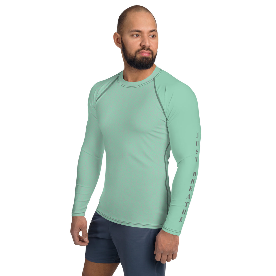 Surgical Green Just Breathe Men's Rash Guard