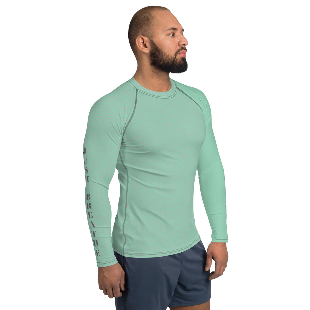 Surgical Green Just Breathe Men's Rash Guard