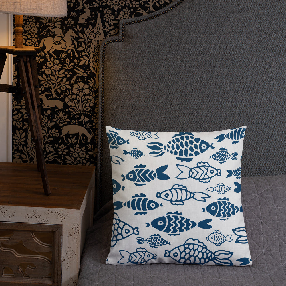 Fish in the Big Water Premium Pillow