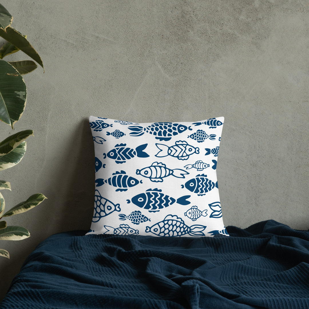 Fish in the Big Water Premium Pillow
