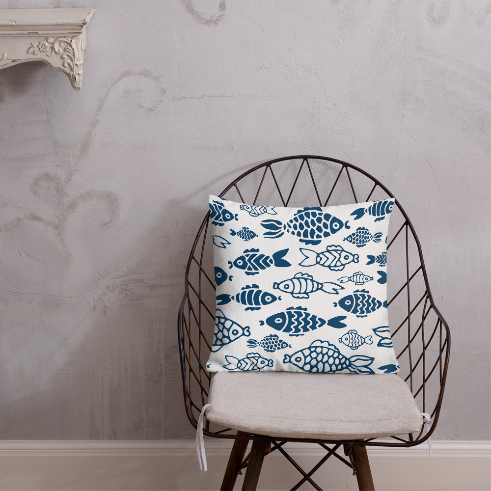 Fish in the Big Water Premium Pillow