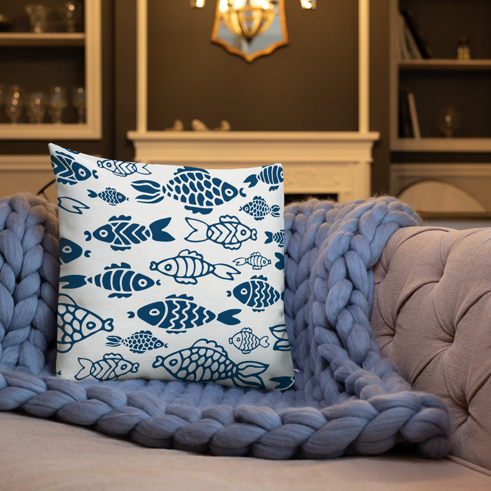 Fish in the Big Water Premium Pillow