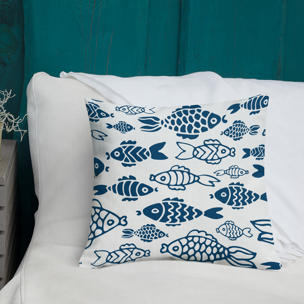 Fish in the Big Water Premium Pillow