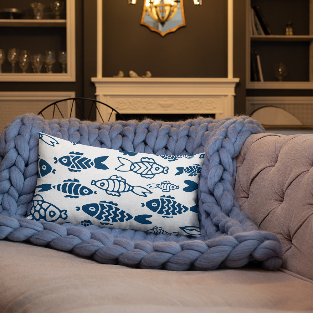 Fish in the Big Water Premium Pillow