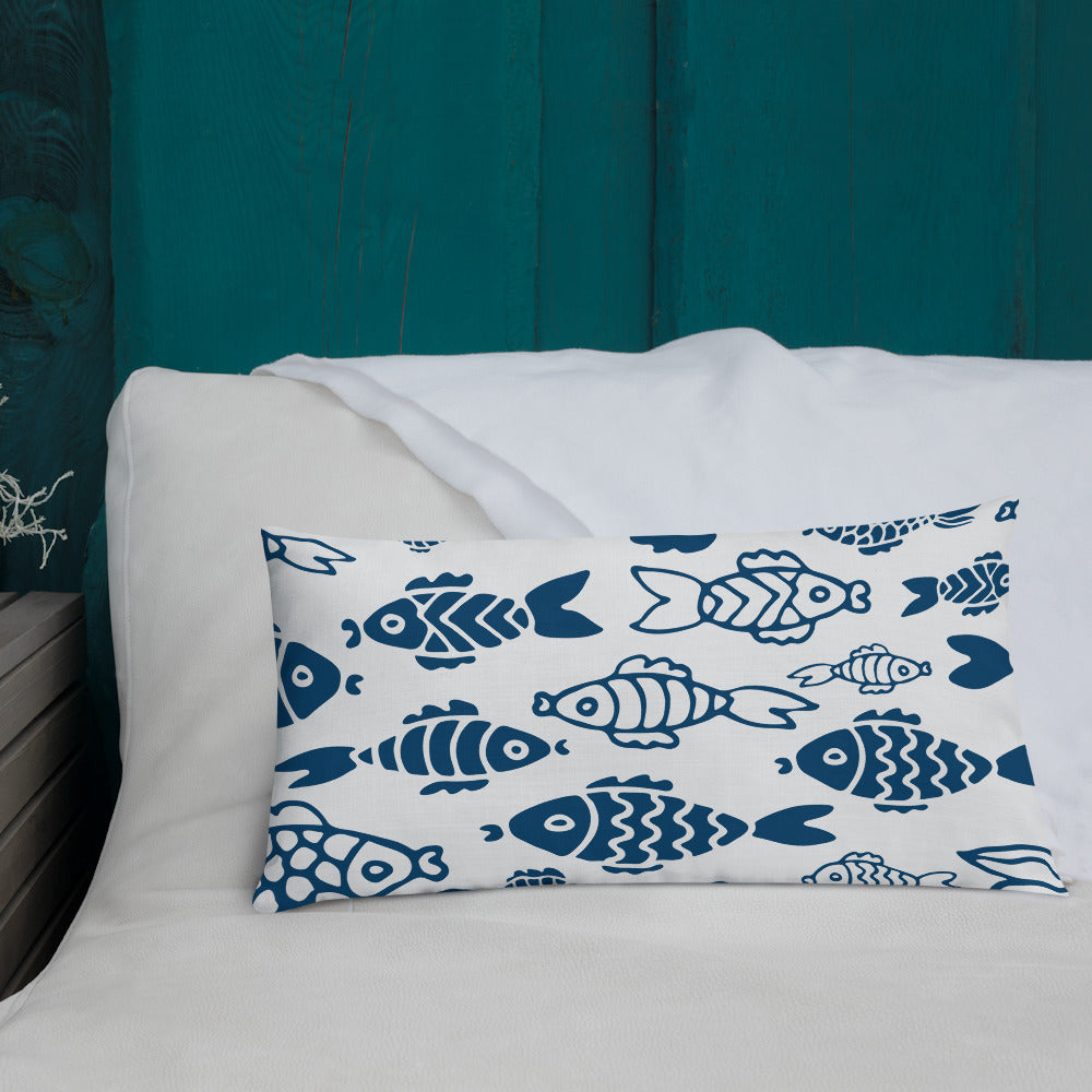 Fish in the Big Water Premium Pillow