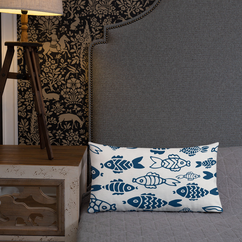 Fish in the Big Water Premium Pillow