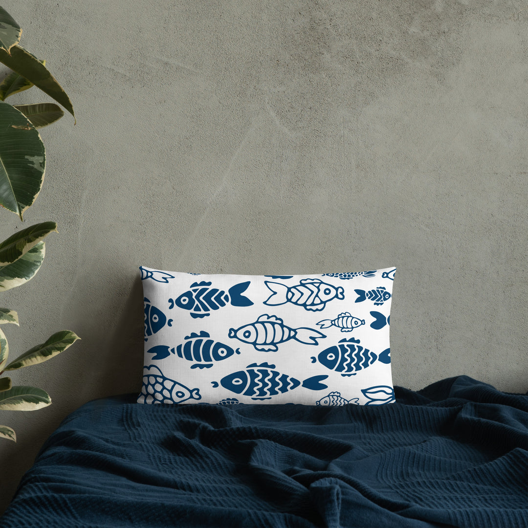 Fish in the Big Water Premium Pillow