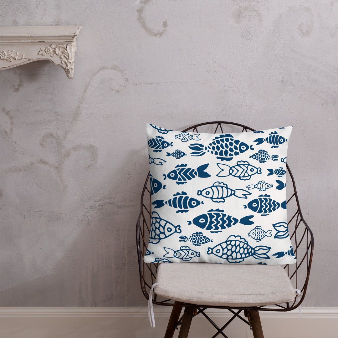 Fish in the Big Water Premium Pillow