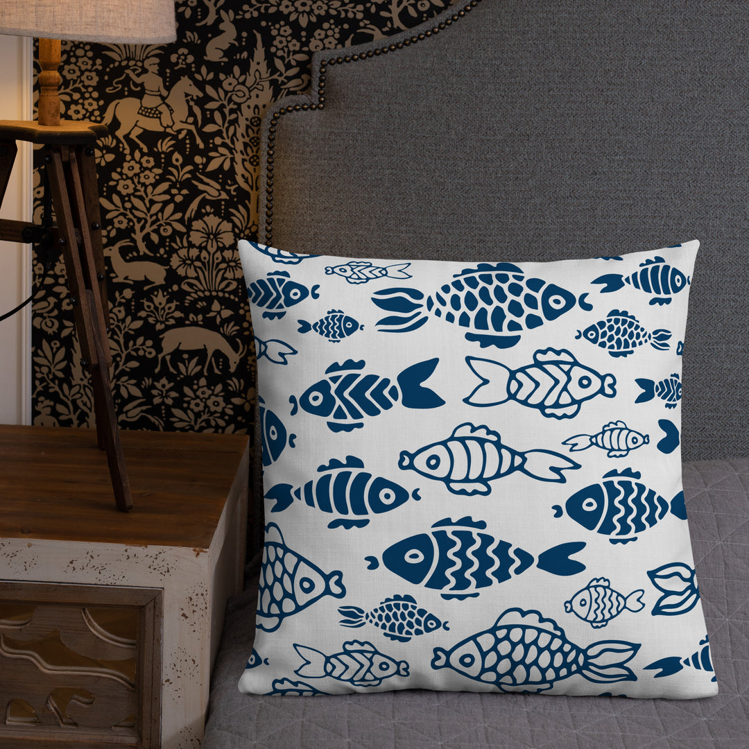 Fish in the Big Water Premium Pillow