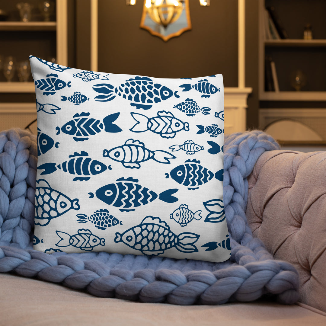 Fish in the Big Water Premium Pillow