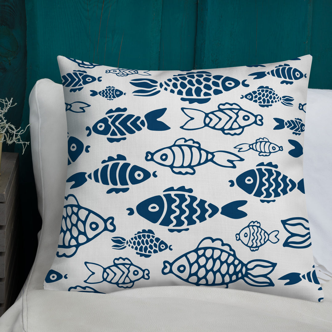 Fish in the Big Water Premium Pillow