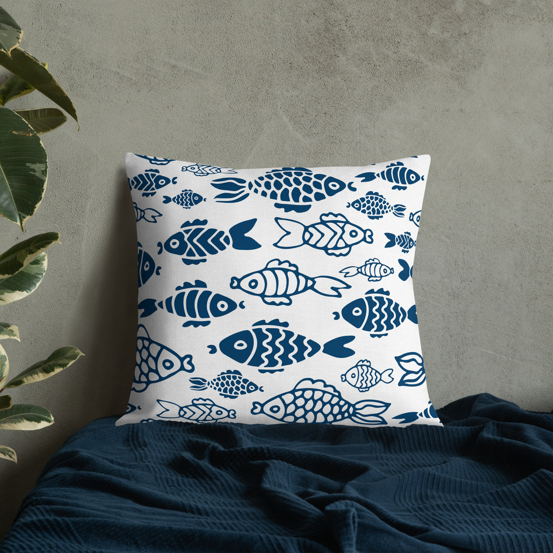 Fish in the Big Water Premium Pillow
