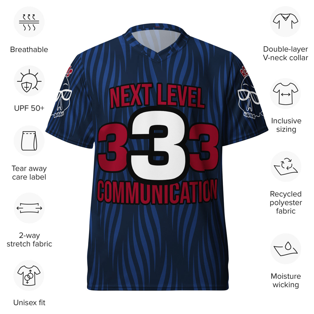 Graveyard Shift Team Jersey, Recycled unisex sports jersey