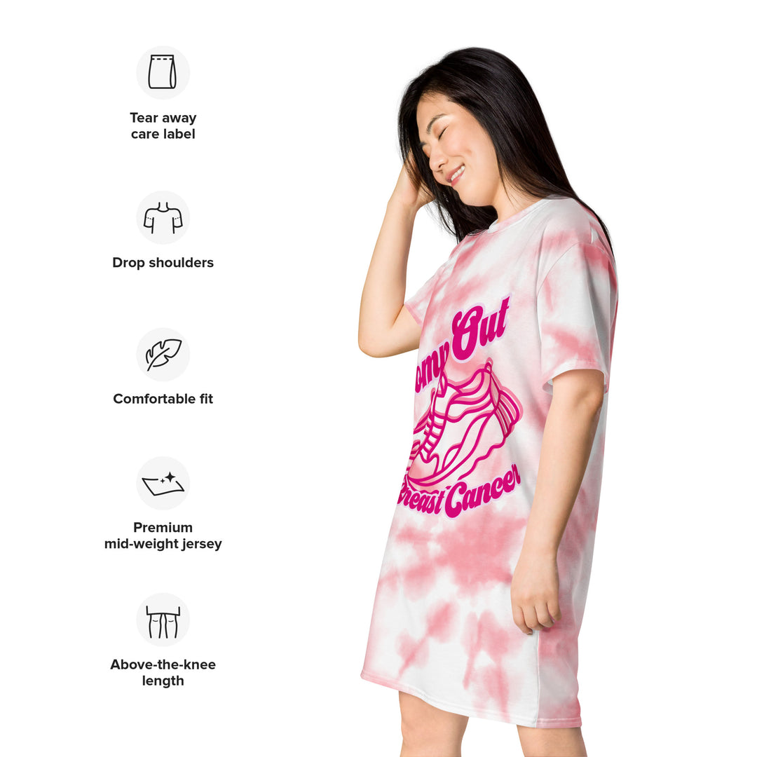 Stomp out Breast Cancer, T-shirt dress