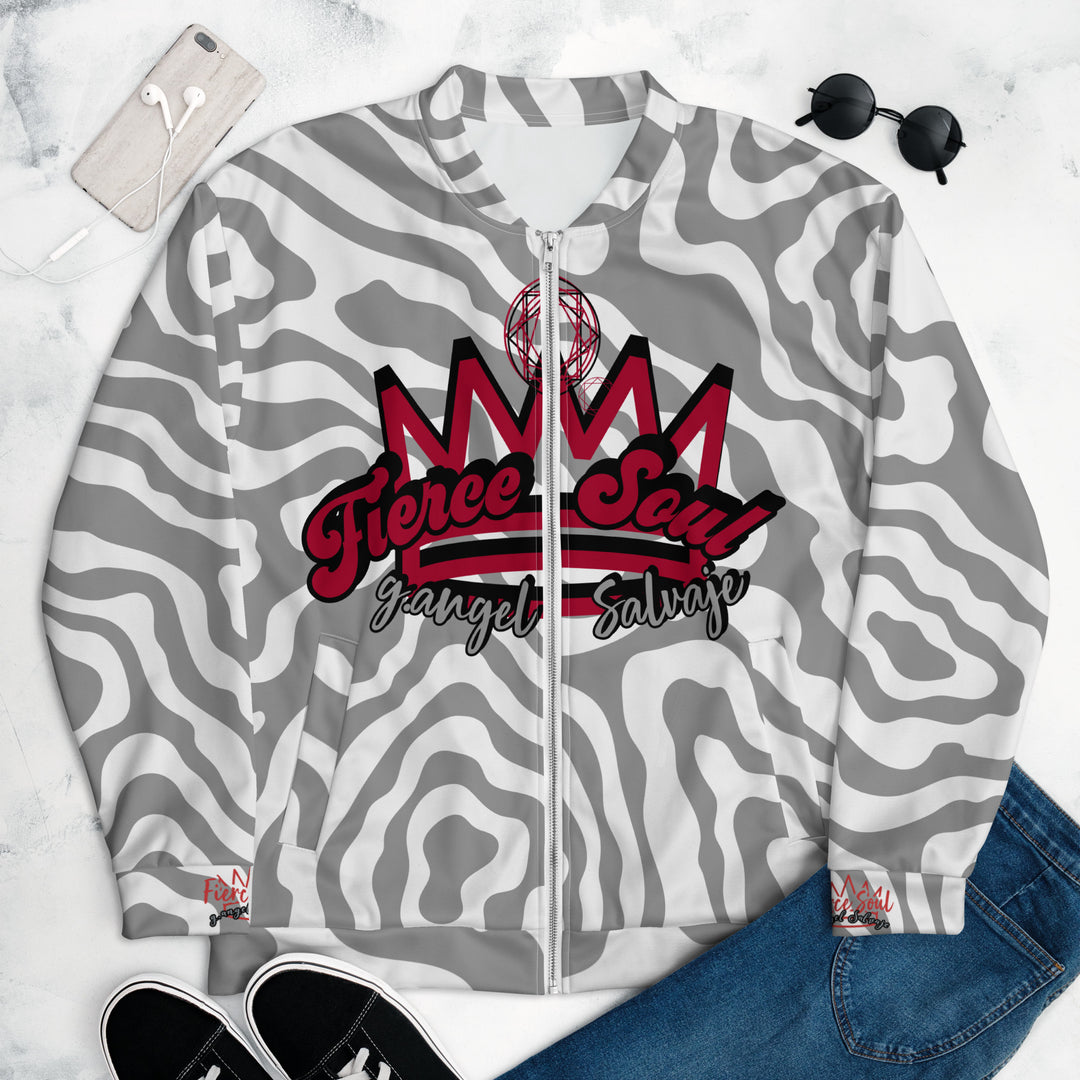 Crowned Jewel Fierce Soul, Unisex Bomber Jacket