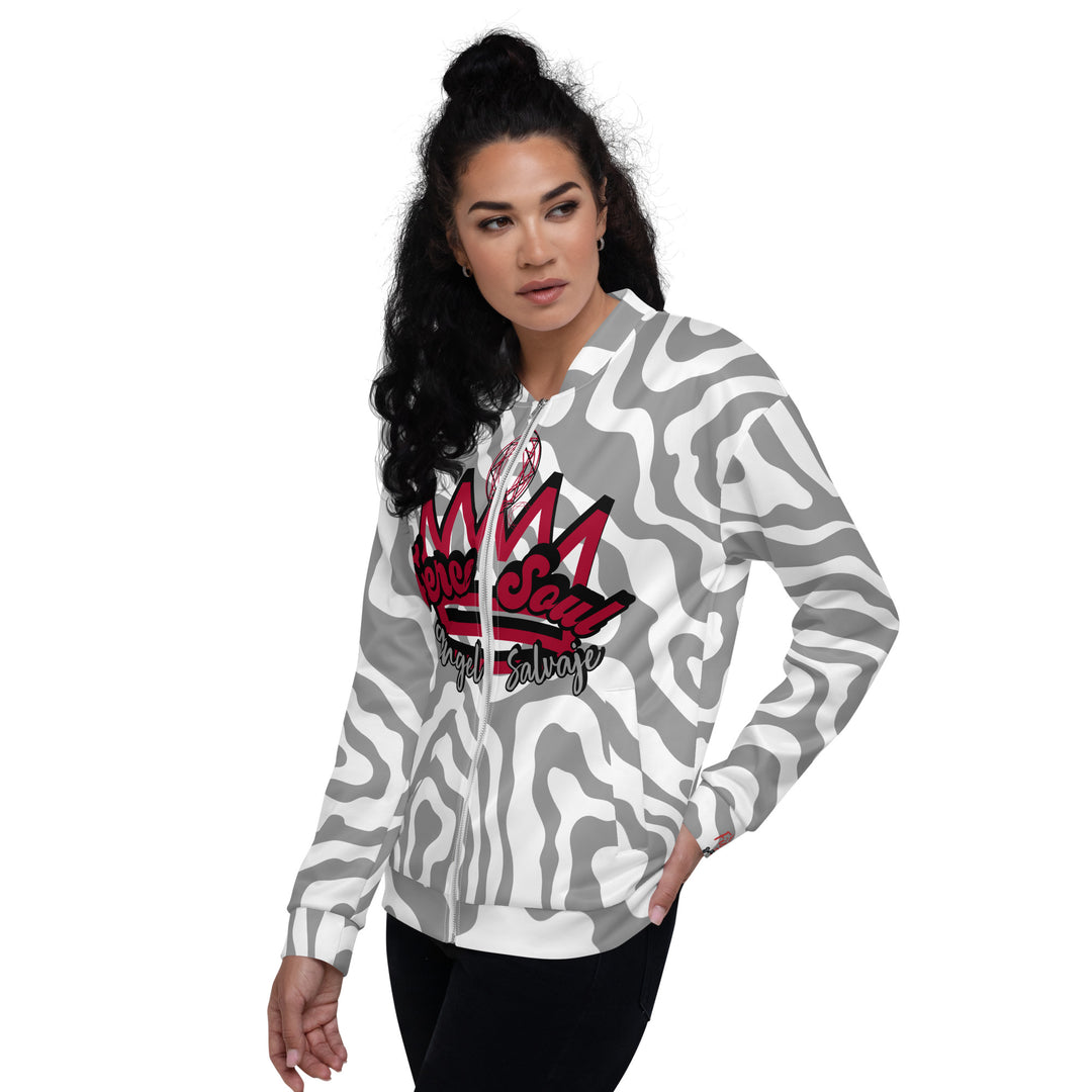 Crowned Jewel Fierce Soul, Unisex Bomber Jacket
