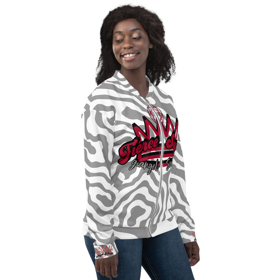 Crowned Jewel Fierce Soul, Unisex Bomber Jacket