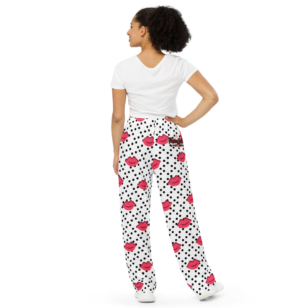 Pucker and Dots, All-over print unisex wide-leg pants