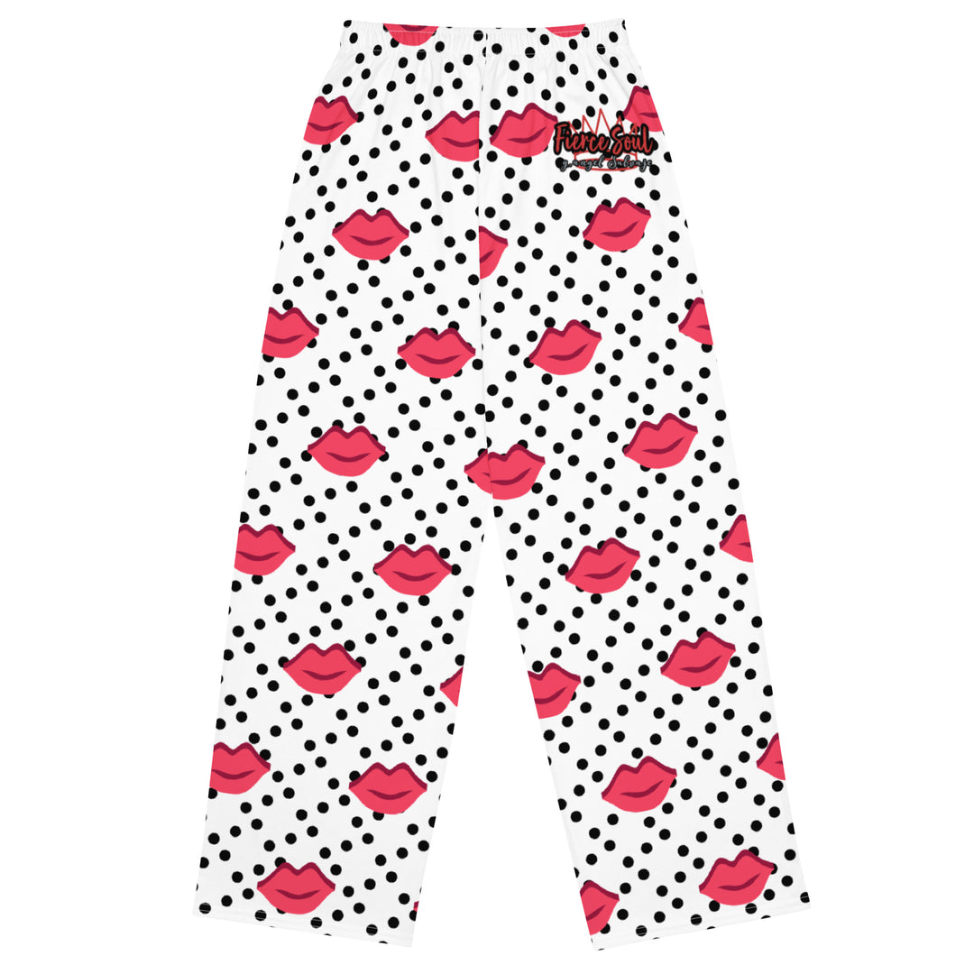 Pucker and Dots, All-over print unisex wide-leg pants