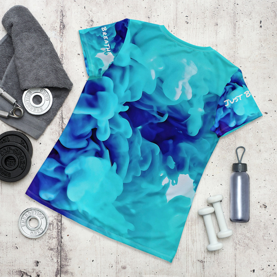 Just Breathe All-Over Print Women's Athletic T-shirt