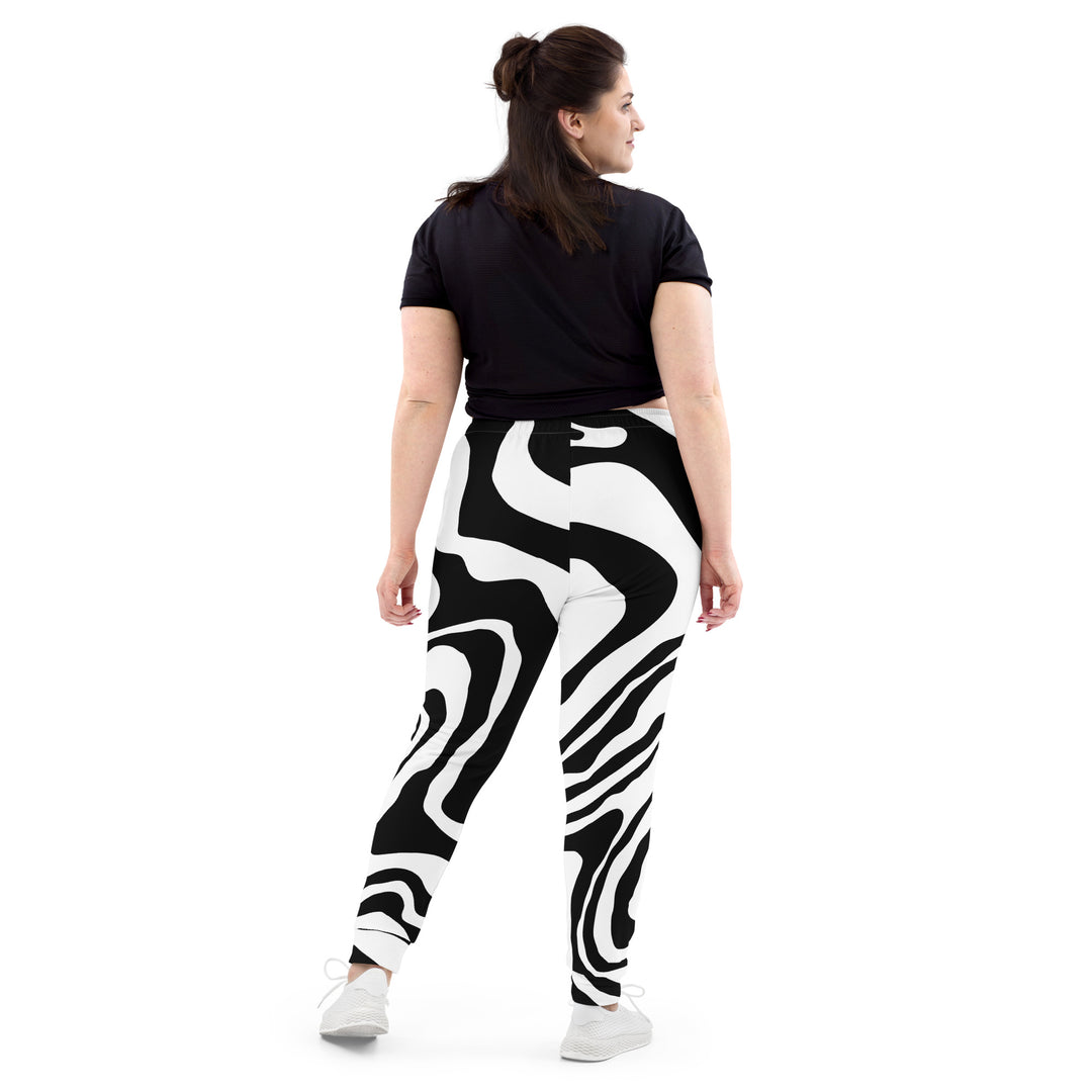 Black and White Zebra, Fierce Soul Women's Joggers