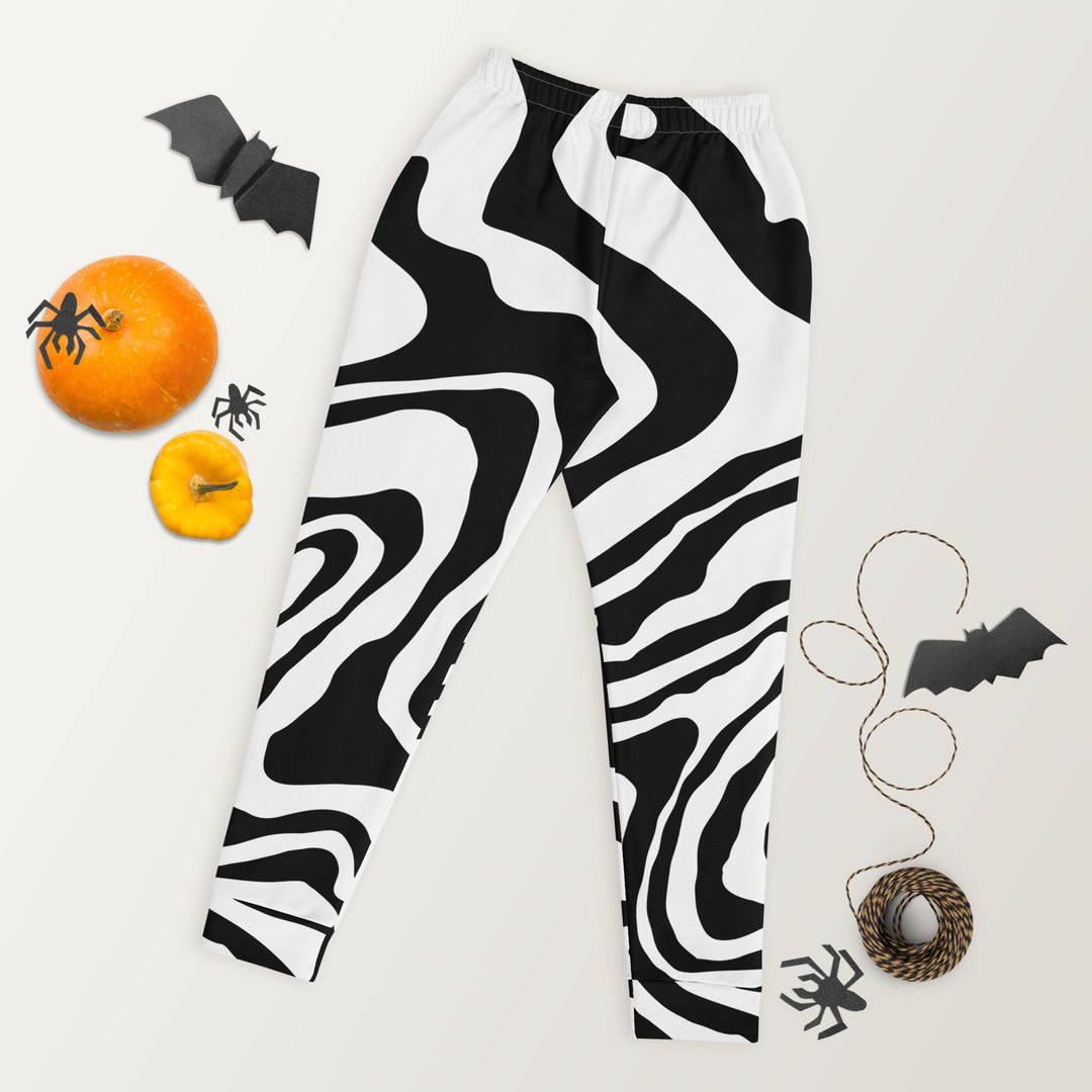 Black and White Zebra, Fierce Soul Women's Joggers