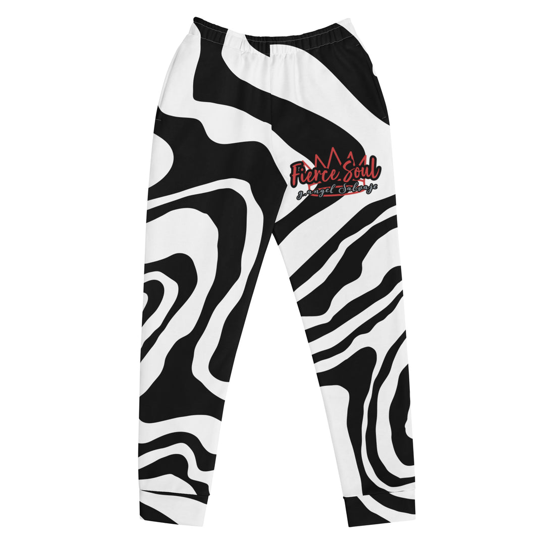 Black and White Zebra, Fierce Soul Women's Joggers