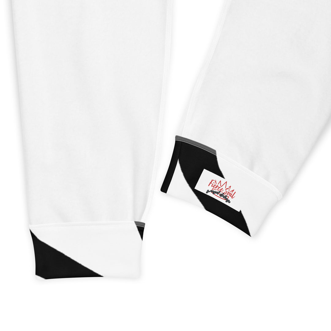 Black and White Zebra, Fierce Soul Women's Joggers