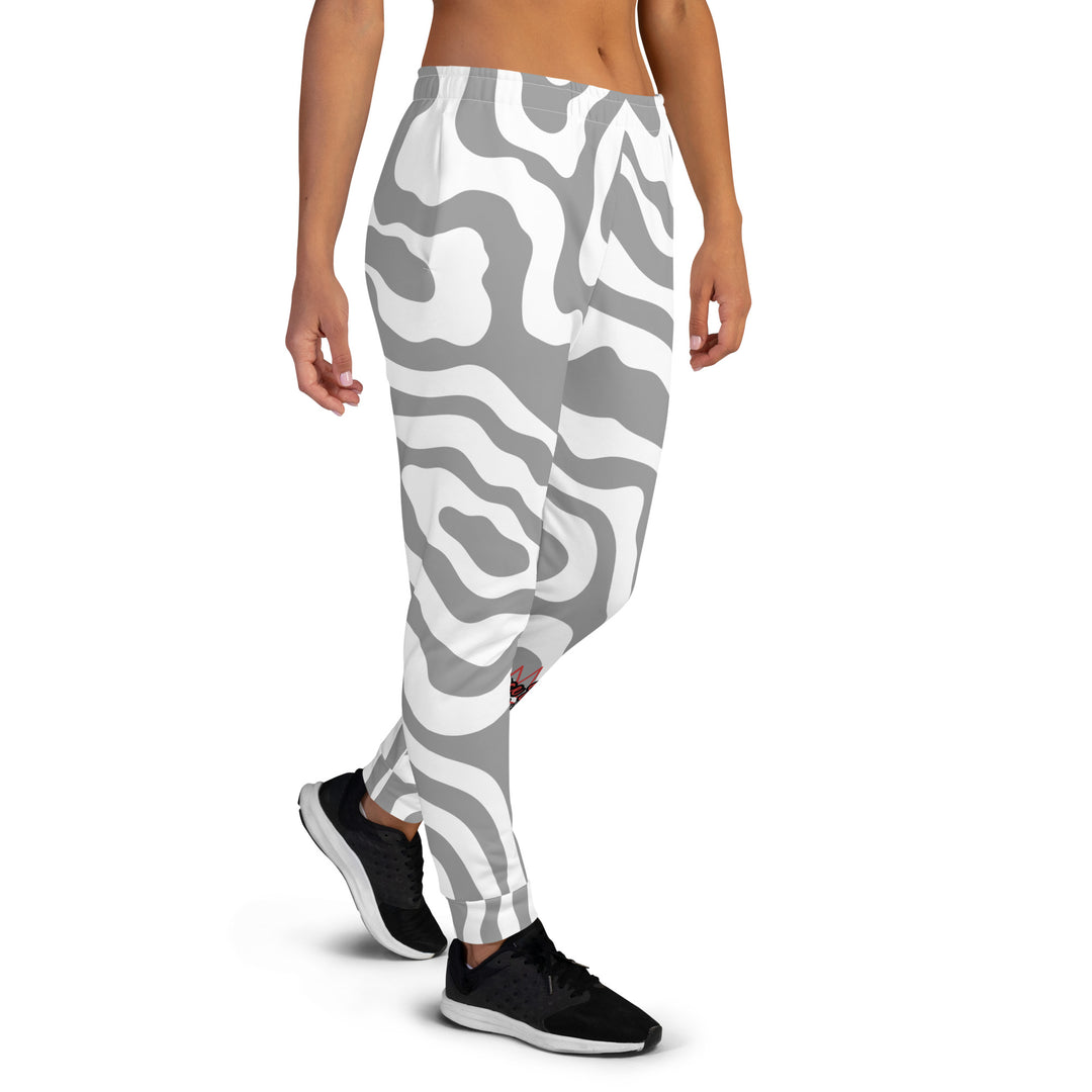 Fierce Soul Grey Zebra Women's Joggers