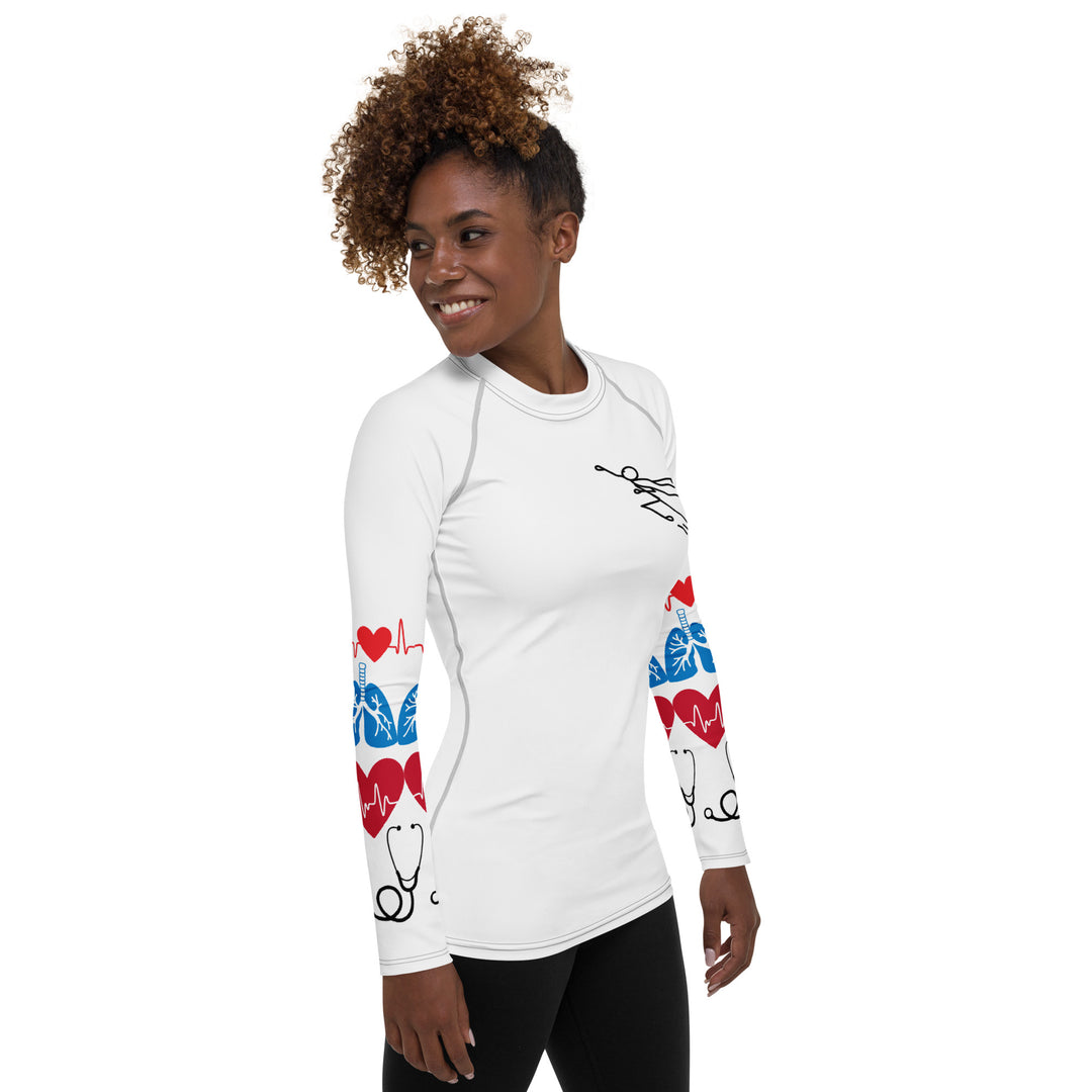 Just Breathe, Code Team Super Heros Women's Rash Guard